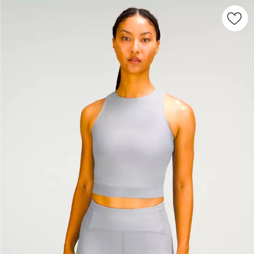 Lululemon SenseKnit Running Tank Top Rhino Grey Size 2